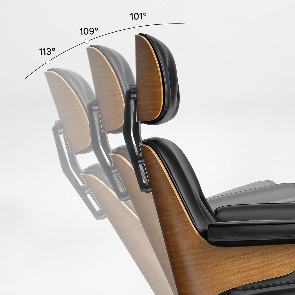 Genuine Leather Executive Office Chair - Classic Ergonomic Design