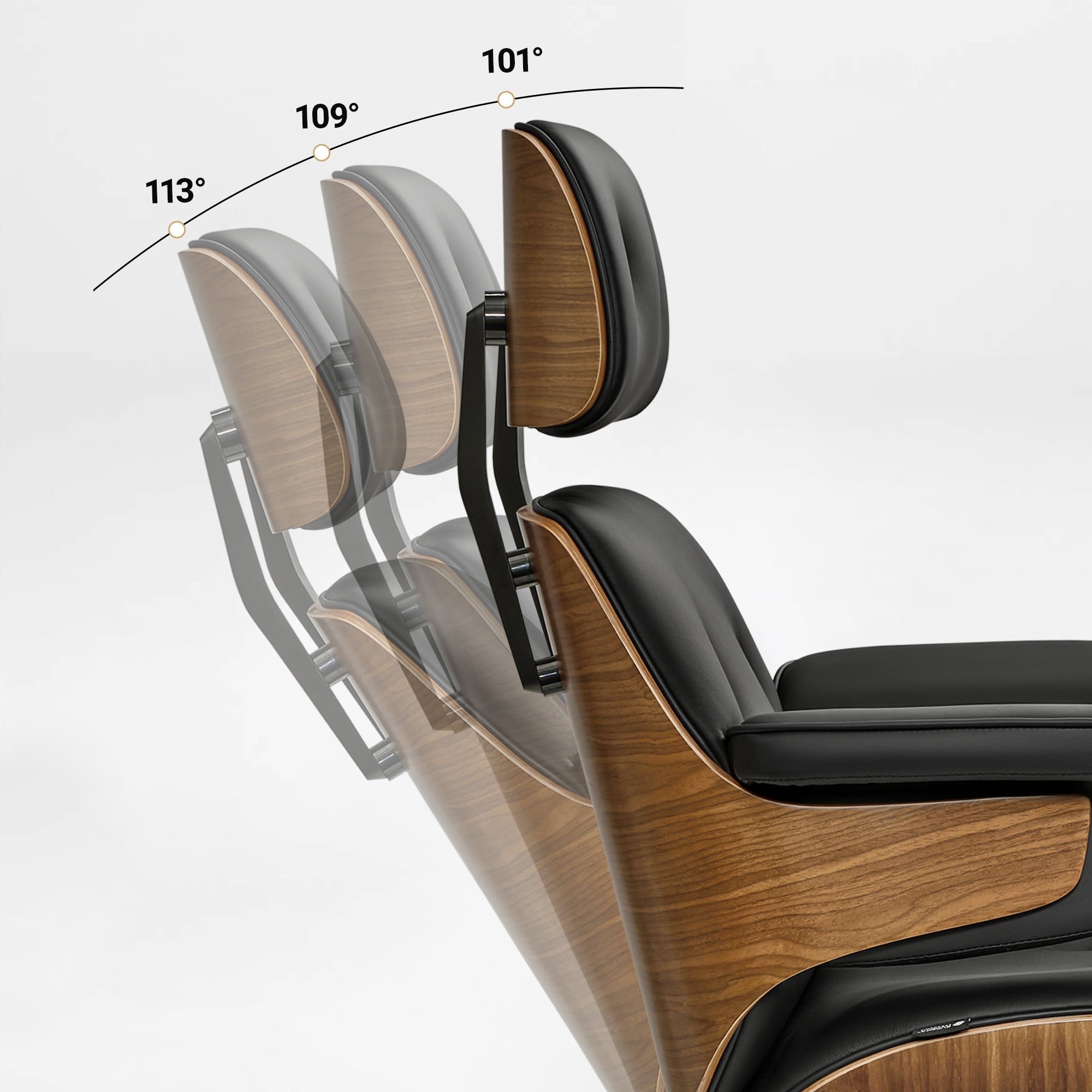 Genuine Leather Executive Office Chair - Classic Ergonomic Design