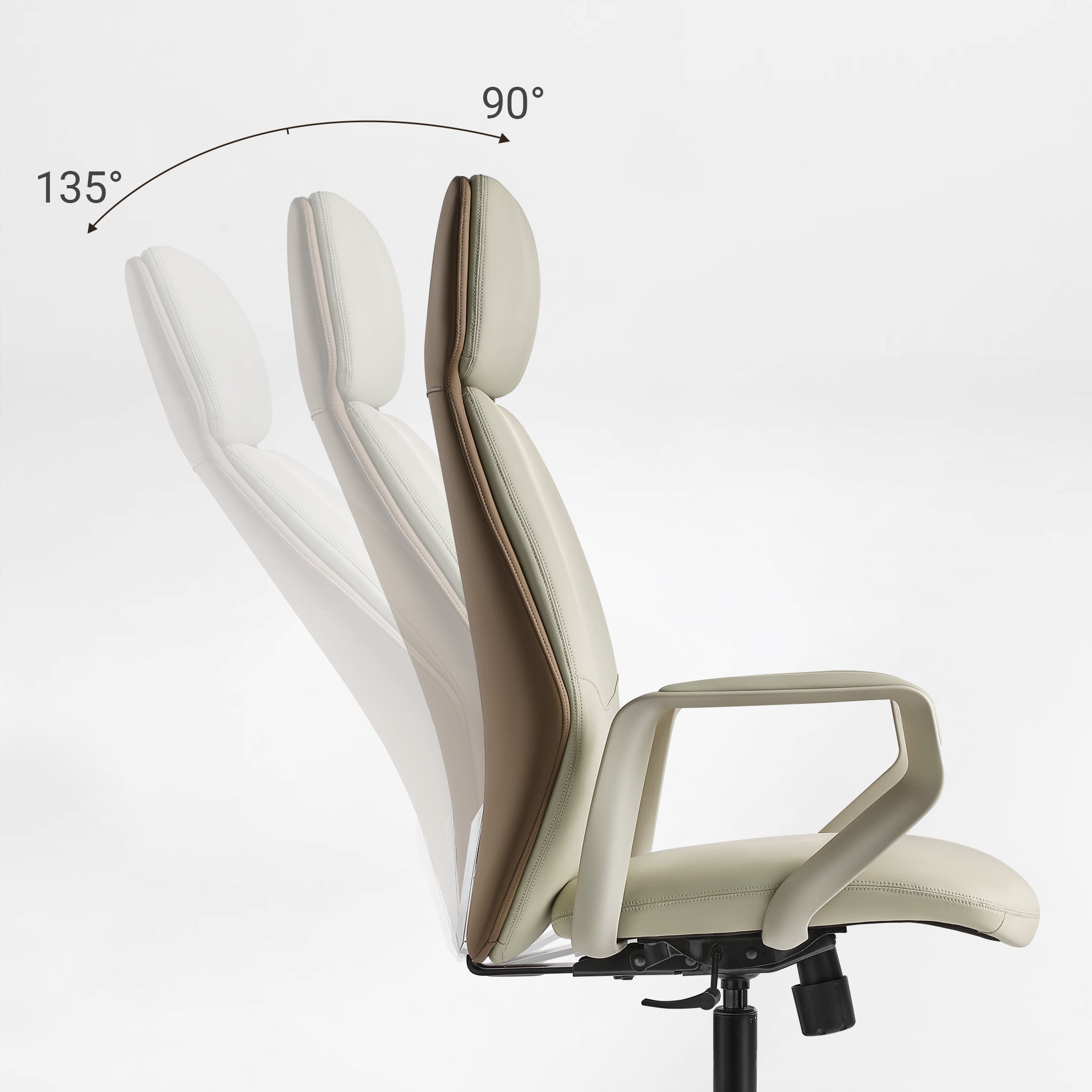 Faux Leather Executive Office Chair - Premium High-End Style