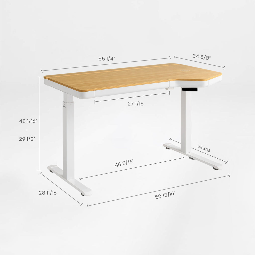 Electric Standing Desk with RGB Lighting (55x34)