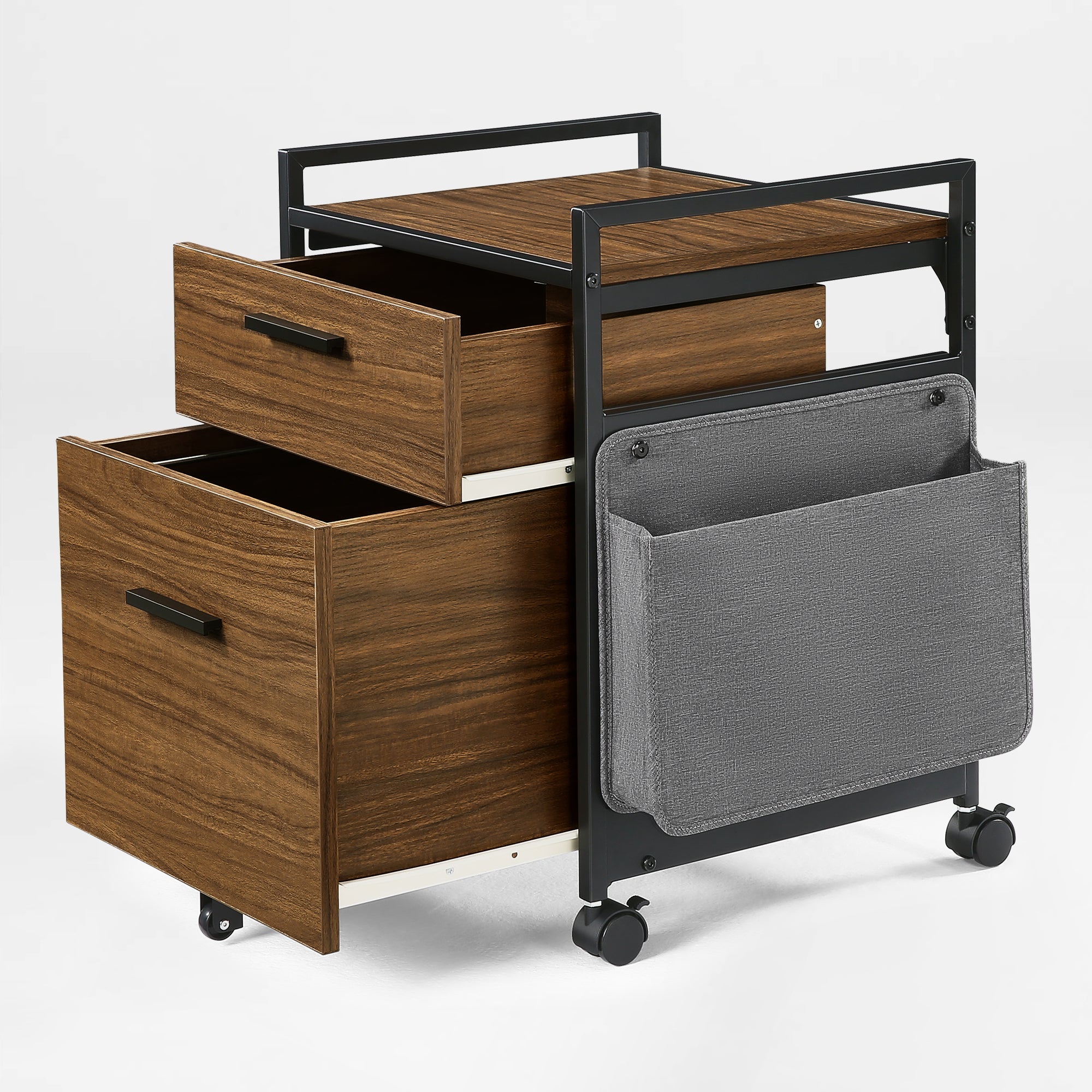 23'' Rolling File Cabinet with Drawer