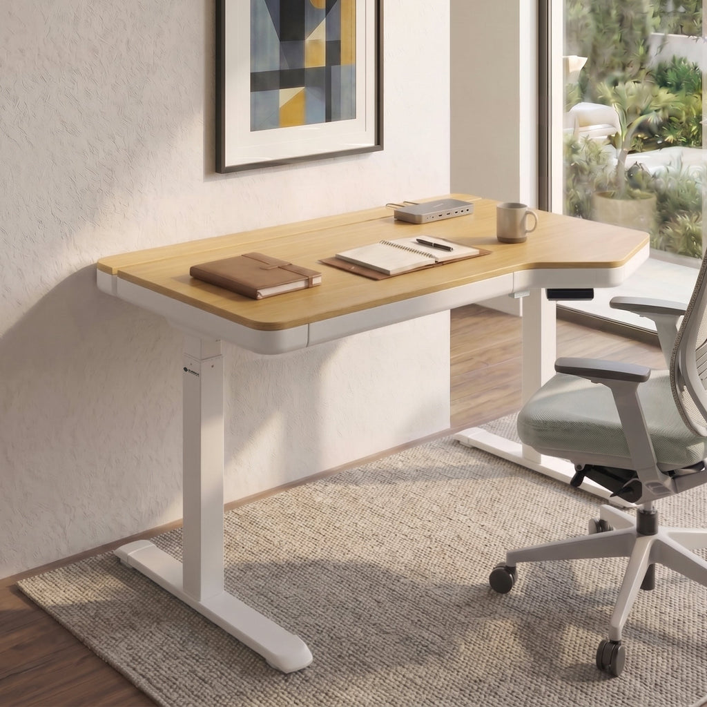 Electric Standing Desk with RGB Lighting (55x34)