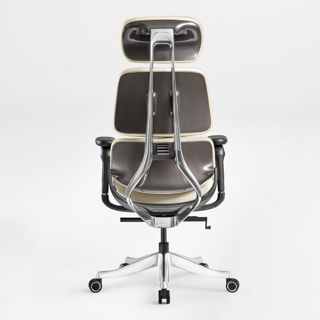 Ergonomic Executive Office Chair - PU Leather 4D Armrests Self-Adapting