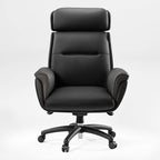 Microfiber Leather Executive Office Chair with Adjustable Headrest