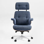 Genuine Leather Executive Office Chair - Classic Ergonomic Design