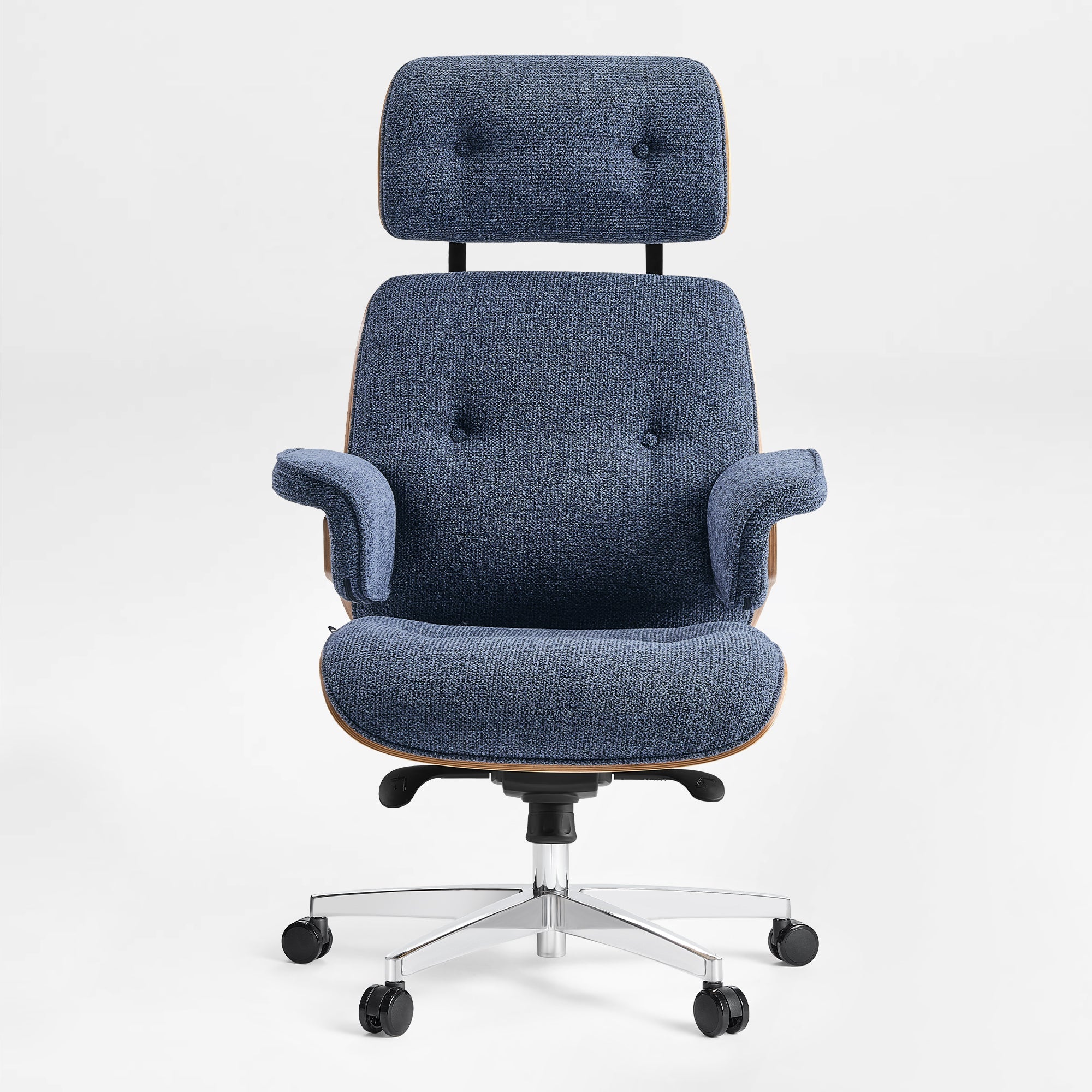 Genuine Leather Executive Office Chair - Classic Ergonomic Design