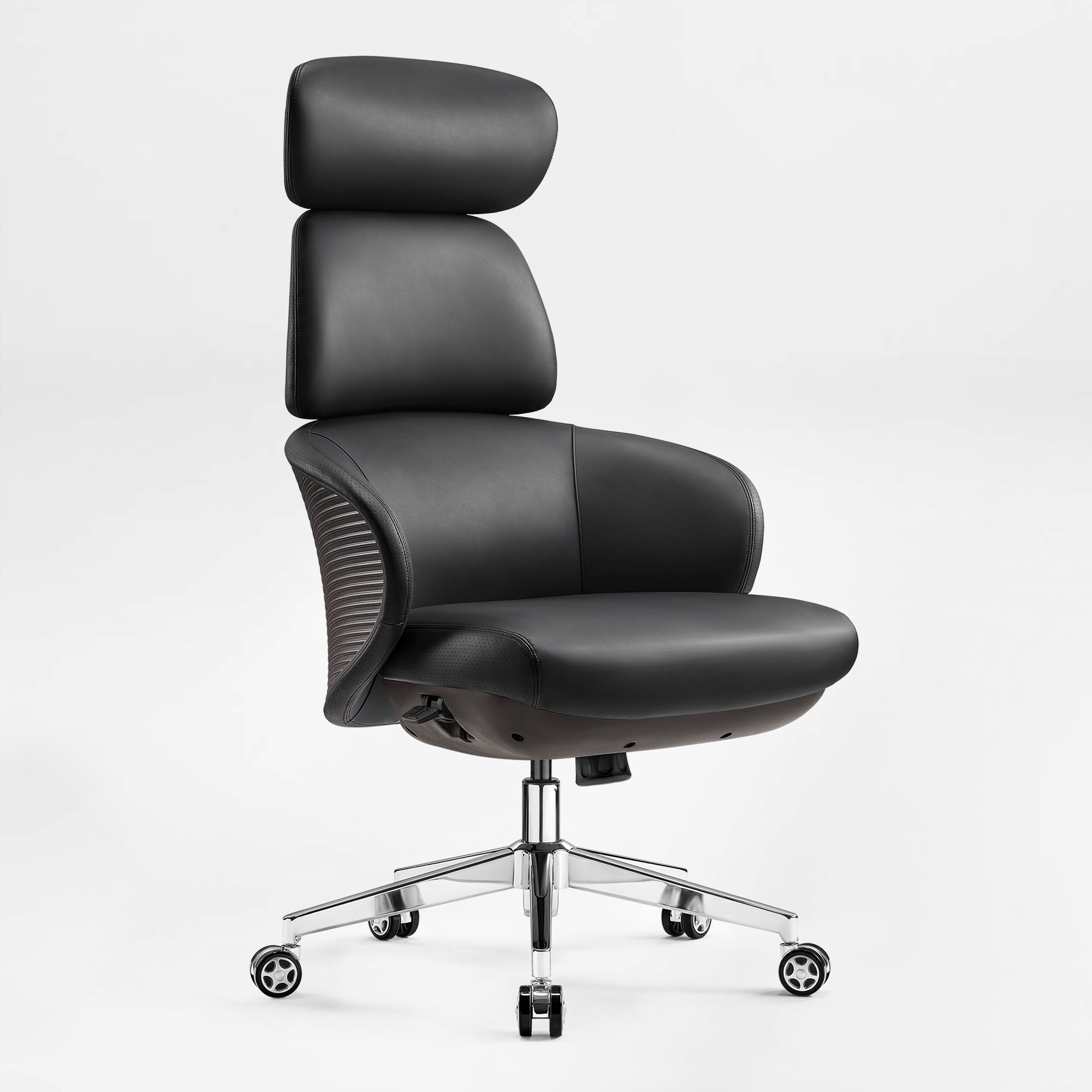 Microfiber Leather Executive Office Chair - Modern Lines Home Office