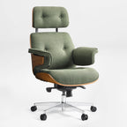 Genuine Leather Executive Office Chair - Classic Ergonomic Design