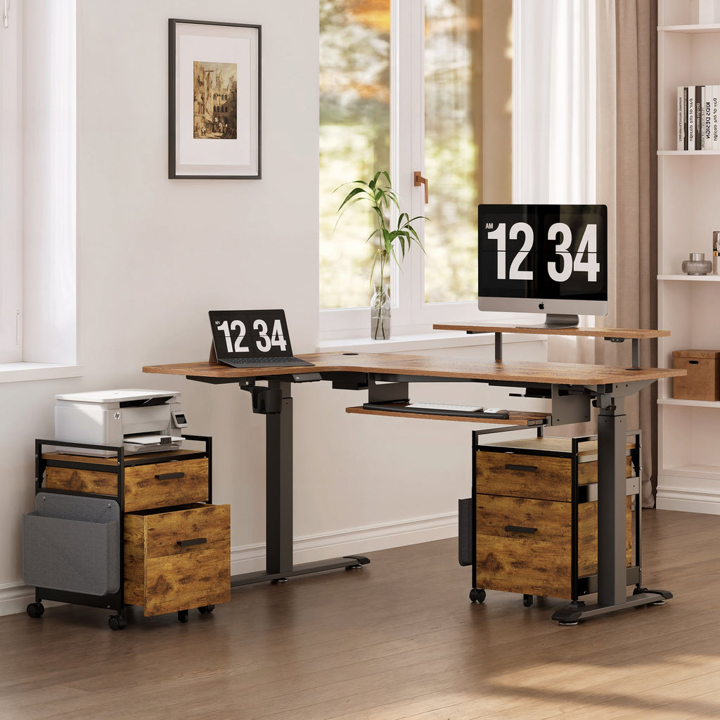 23'' Rolling File Cabinet with Drawer