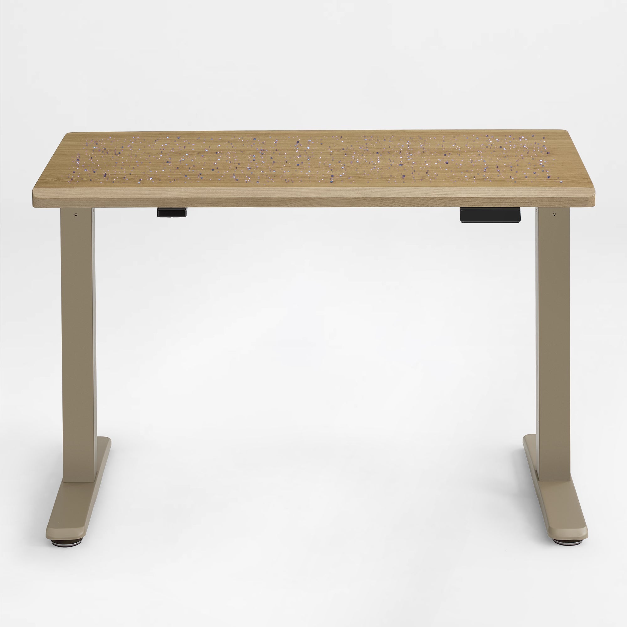 Electric Standing Desk with Wireless Charging and USB Hub, White