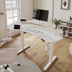 Bureau debout en forme d'aile (63x23)