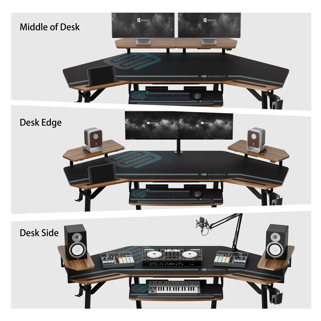 Wing-Shaped Studio Desk (73x23)