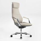 Genuine Leather Executive Office Chair - Butterfly Design High Back