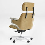 Genuine Leather Executive Office Chair - Classic Ergonomic Design