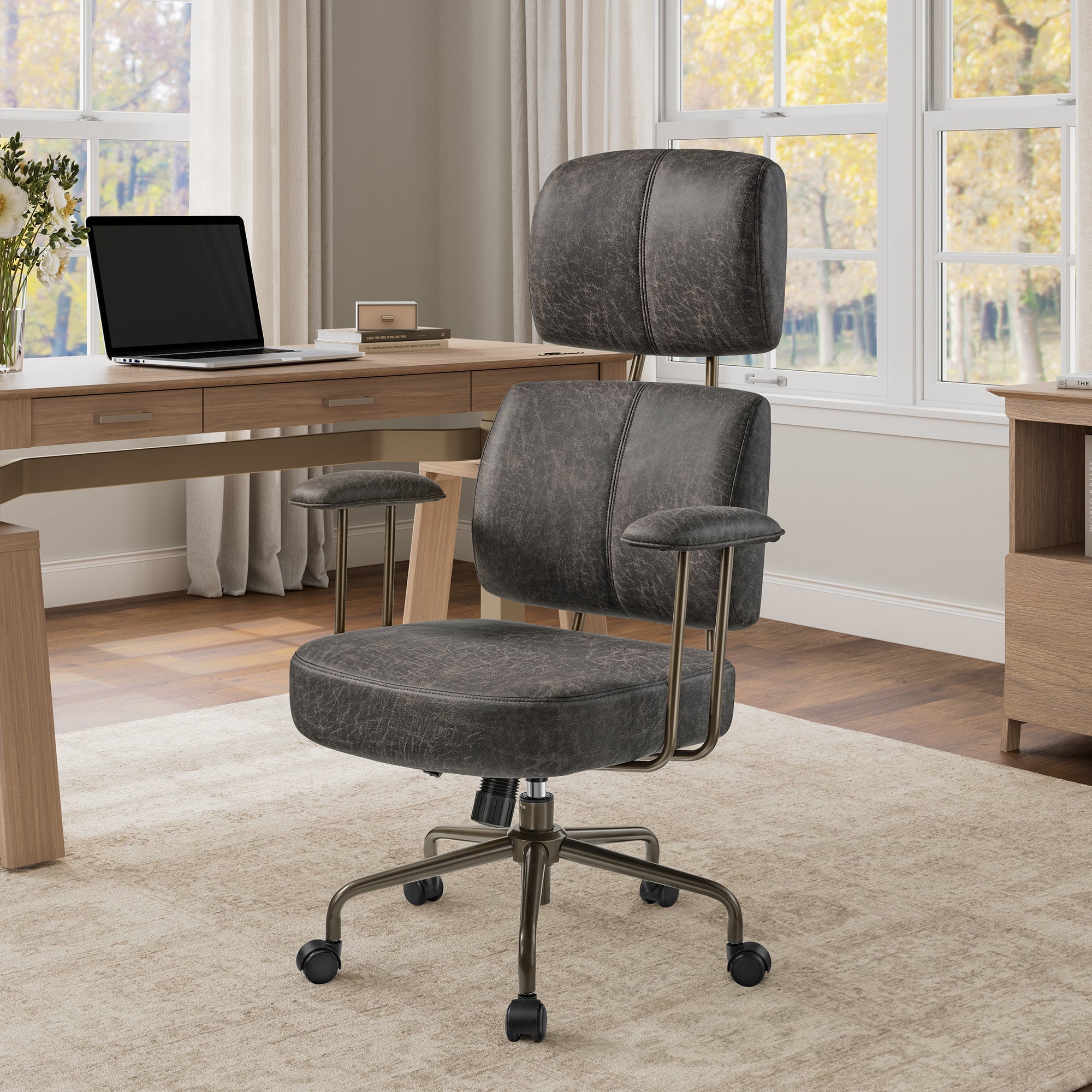High Back Office Chair - Ultra Soft Cushion Adjustable
