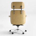 Genuine Leather Executive Office Chair - Classic Ergonomic Design