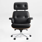 Genuine Leather Executive Office Chair - Classic Ergonomic Design