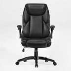 Faux Leather Home Office Chair - Ergonomic Cream