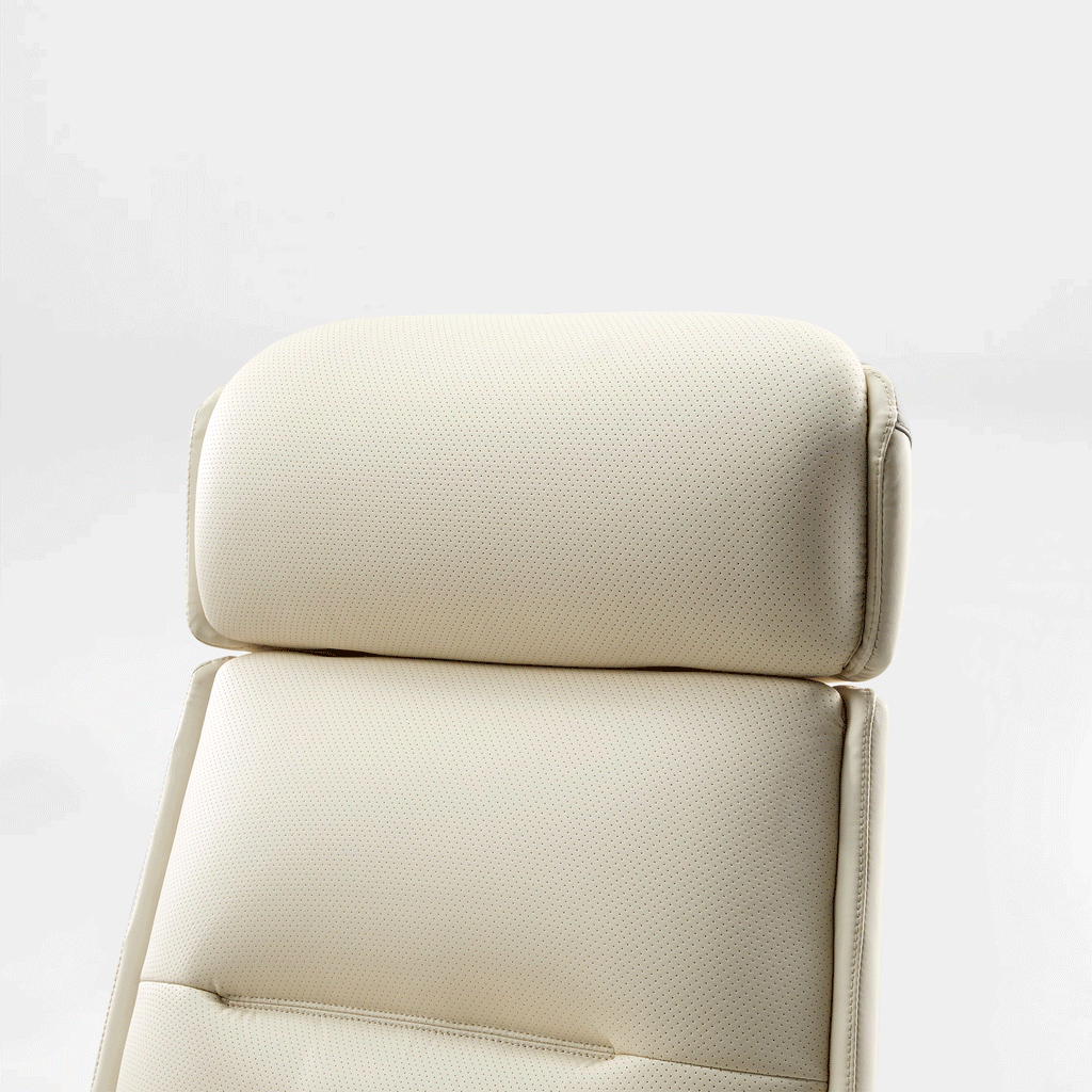 Microfiber Leather Executive Office Chair with Adjustable Headrest