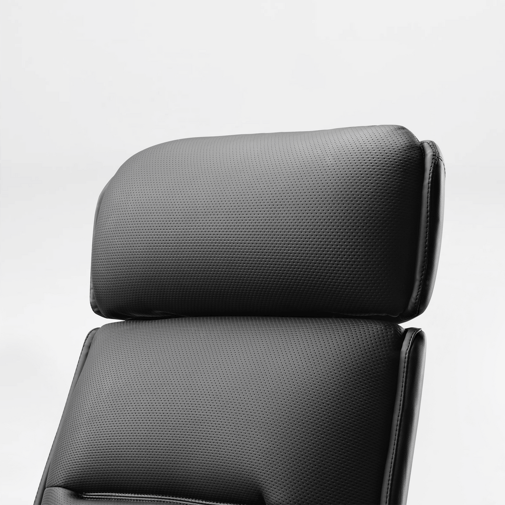 Microfiber Leather Executive Office Chair with Adjustable Headrest