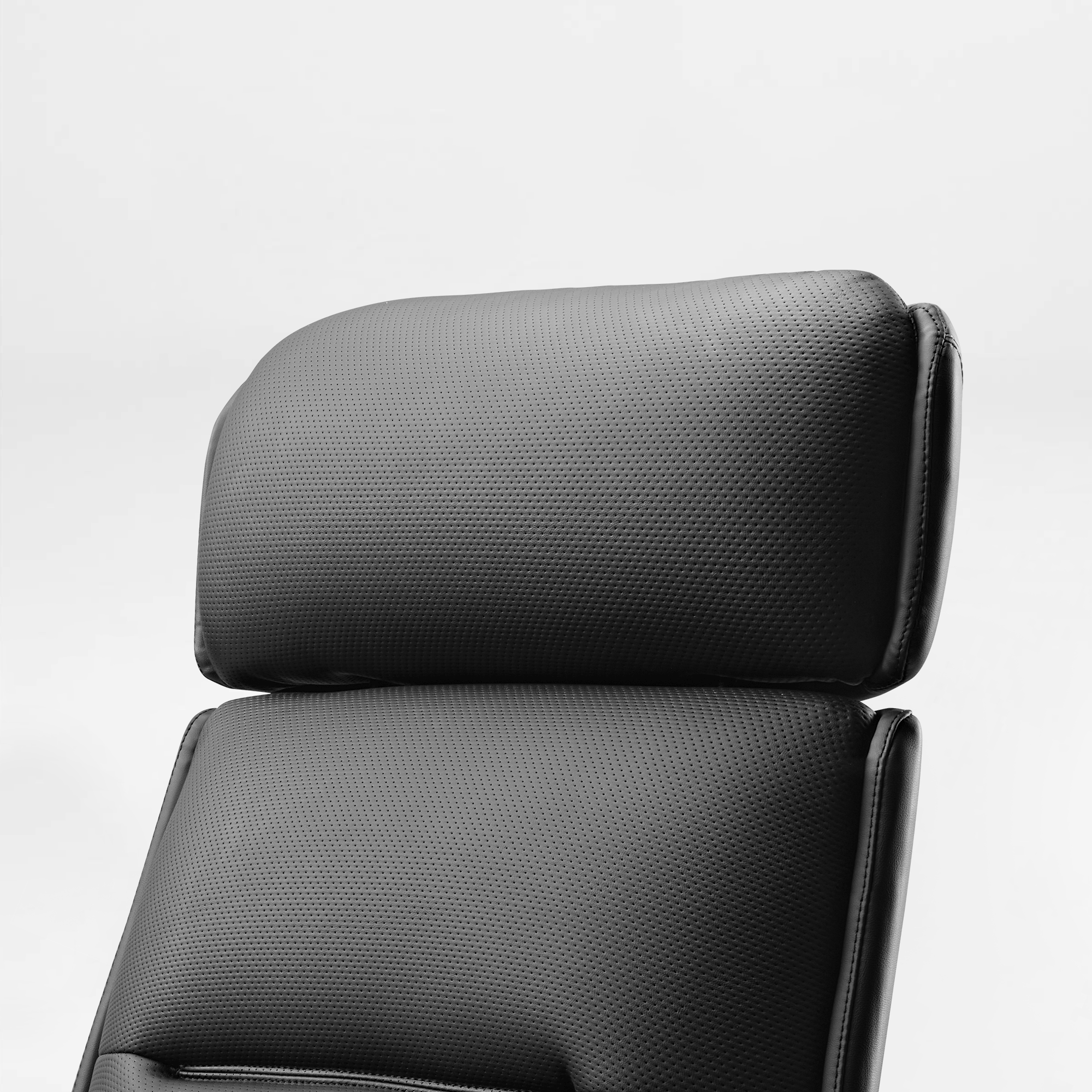 Microfiber Leather Executive Office Chair with Adjustable Headrest