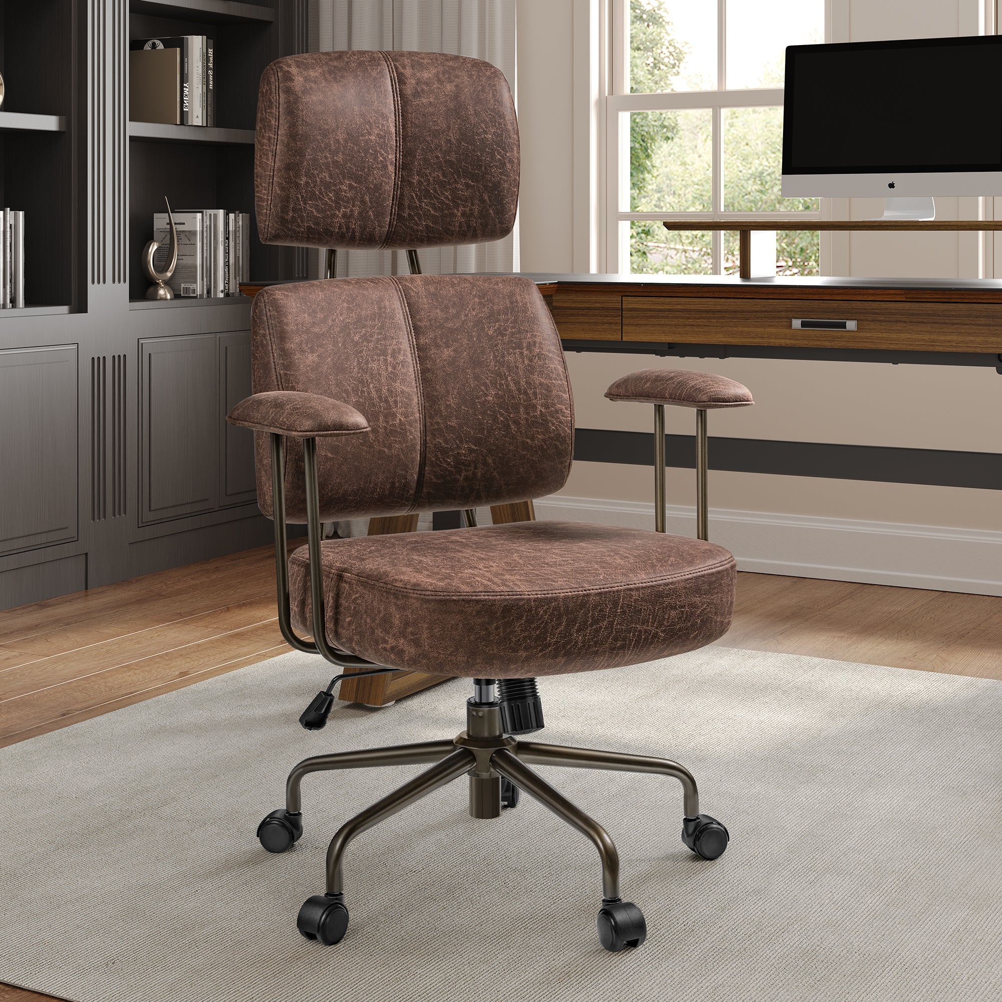 High Back Office Chair - Ultra Soft Cushion Adjustable