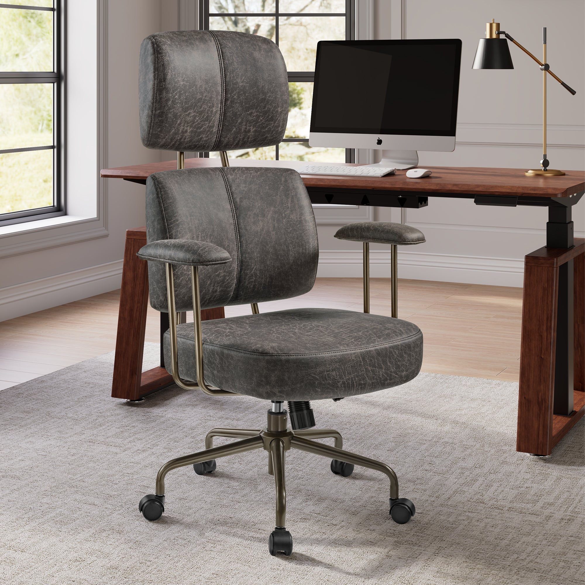 High Back Office Chair - Ultra Soft Cushion Adjustable