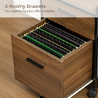 23'' Rolling File Cabinet with Drawer