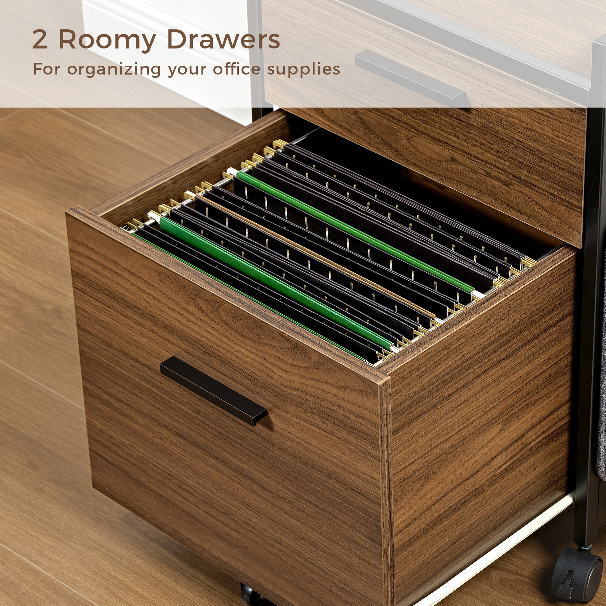 23'' Rolling File Cabinet with Drawer