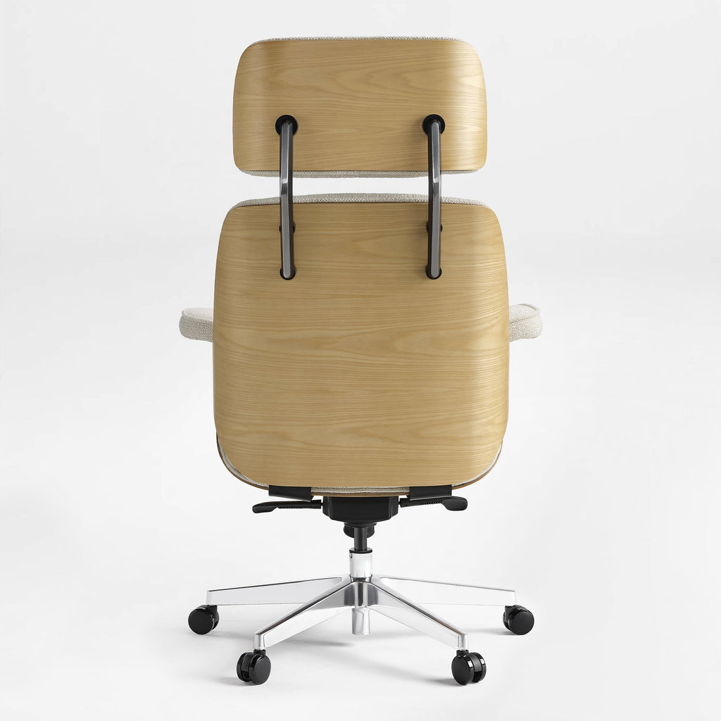 Genuine Leather Executive Office Chair - Classic Ergonomic Design