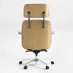 Genuine Leather Executive Office Chair - Classic Ergonomic Design