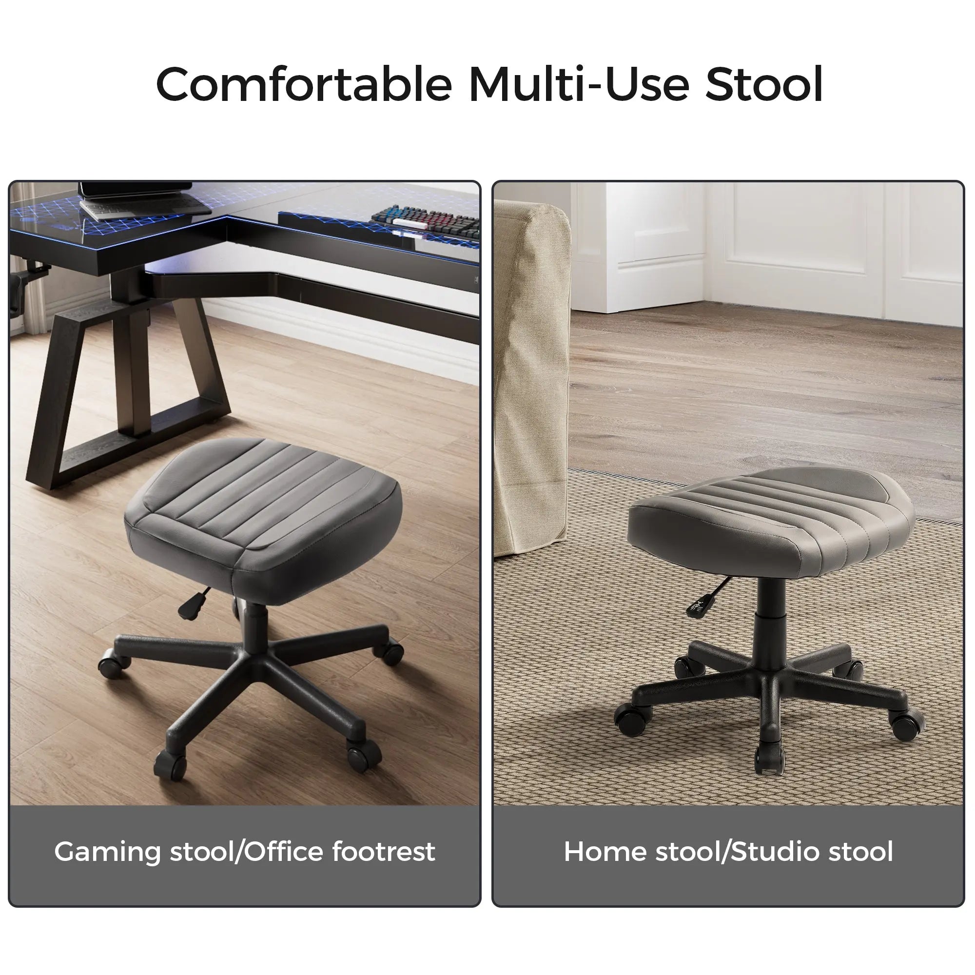 Footstool with Wheels