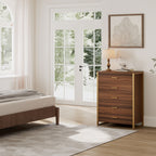 42 Chest 5-Drawers Dresser Accent Cabinet Walnut