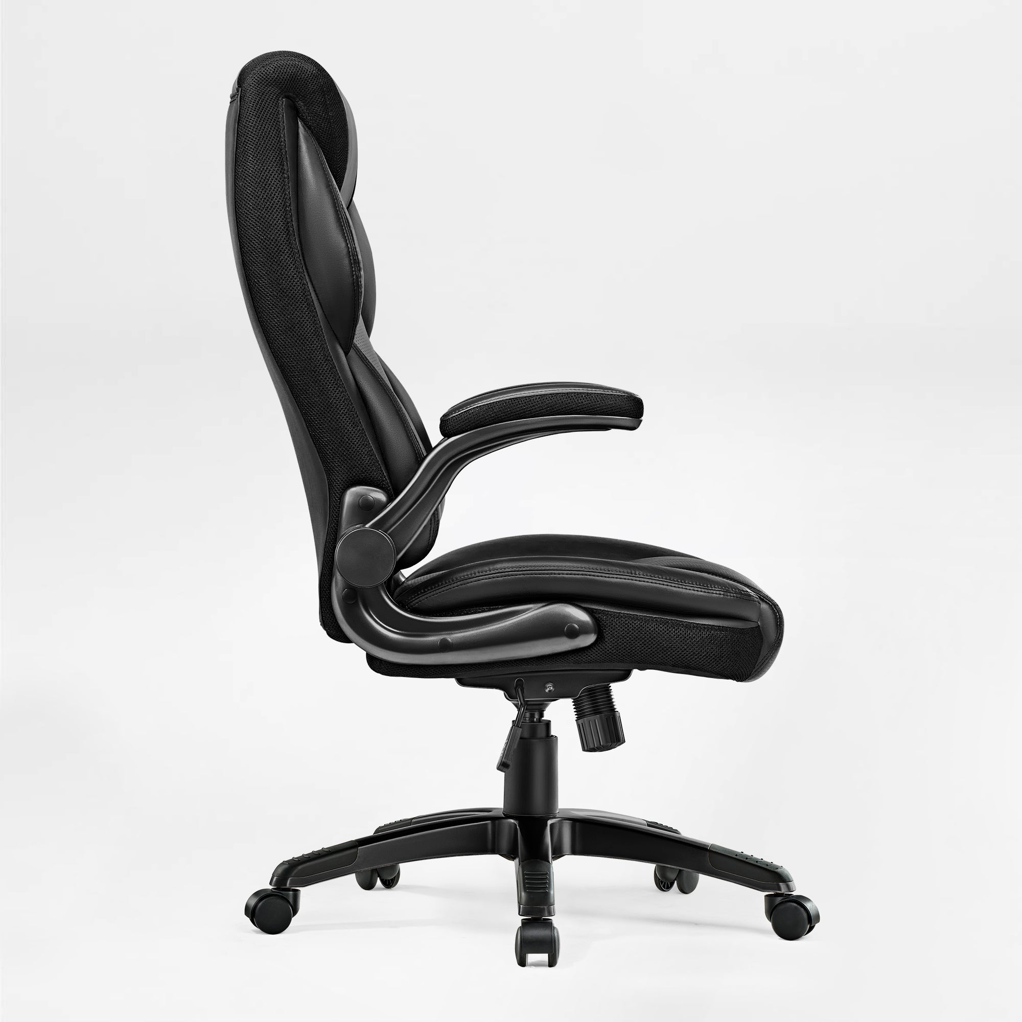 Faux Leather Home Office Chair - Ergonomic Cream