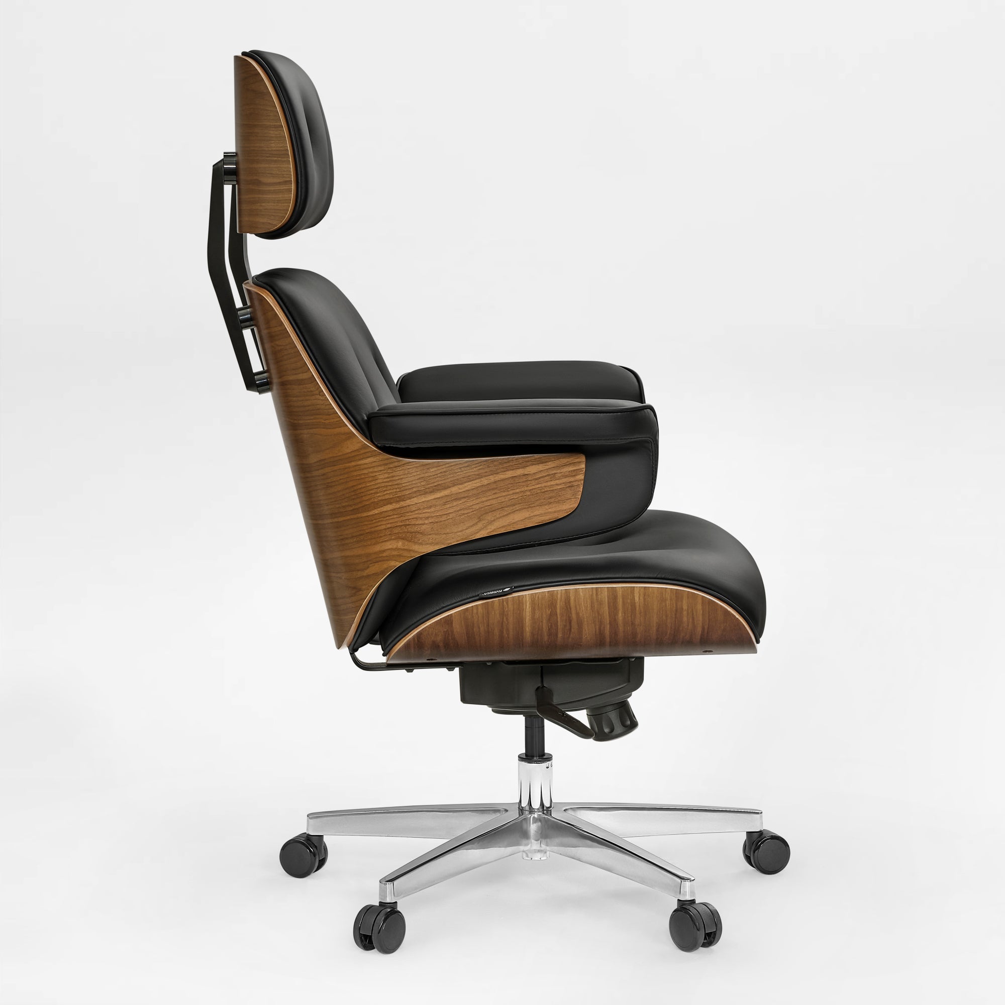 Genuine Leather Executive Office Chair - Classic Ergonomic Design