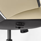 Genuine Leather Executive Office Chair - Leather & Metal Luxury