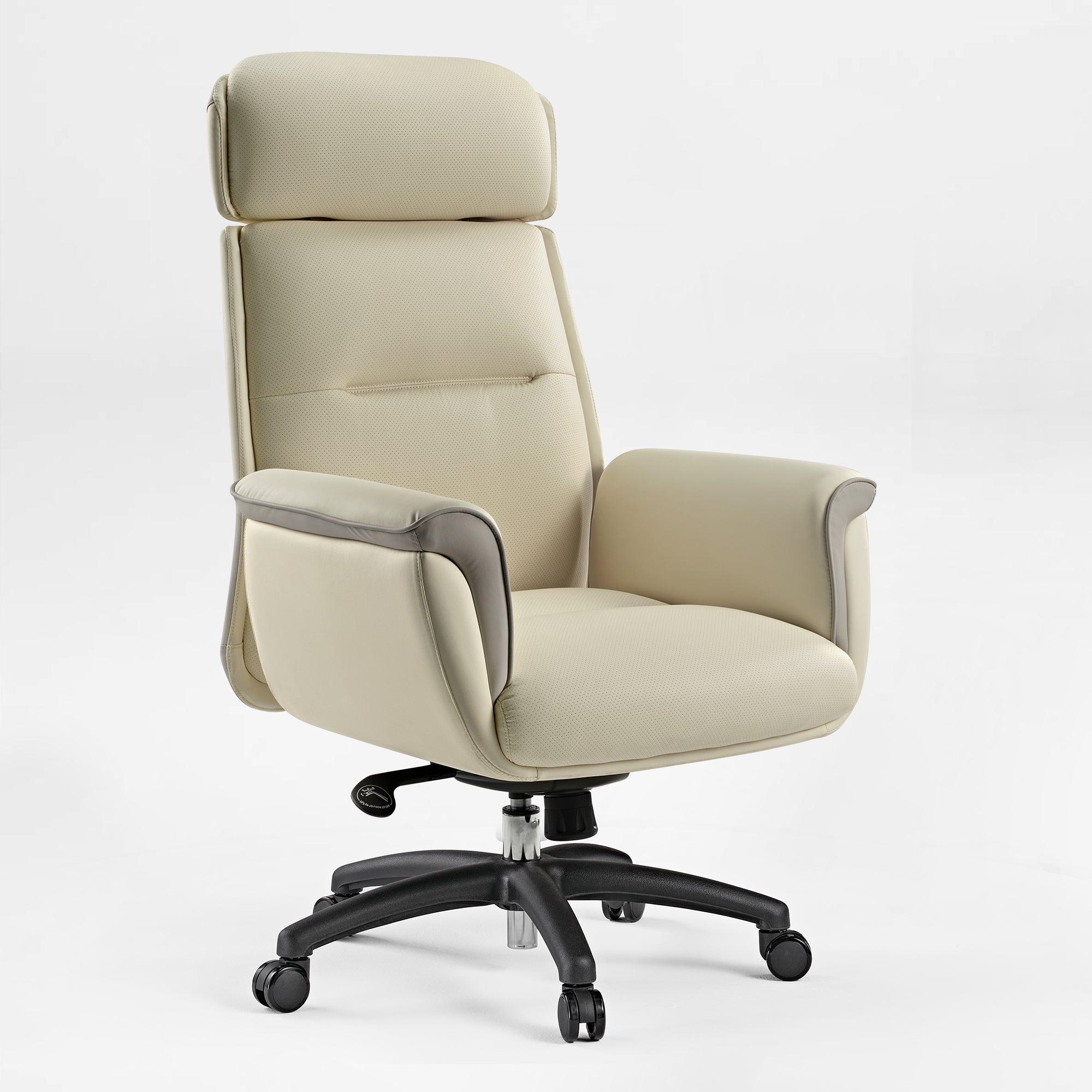 Microfiber Leather Executive Office Chair with Adjustable Headrest