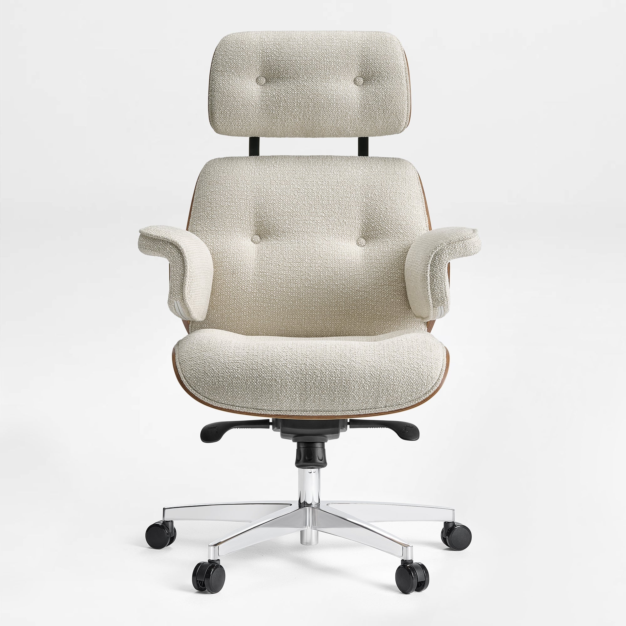 Genuine Leather Executive Office Chair - Classic Ergonomic Design