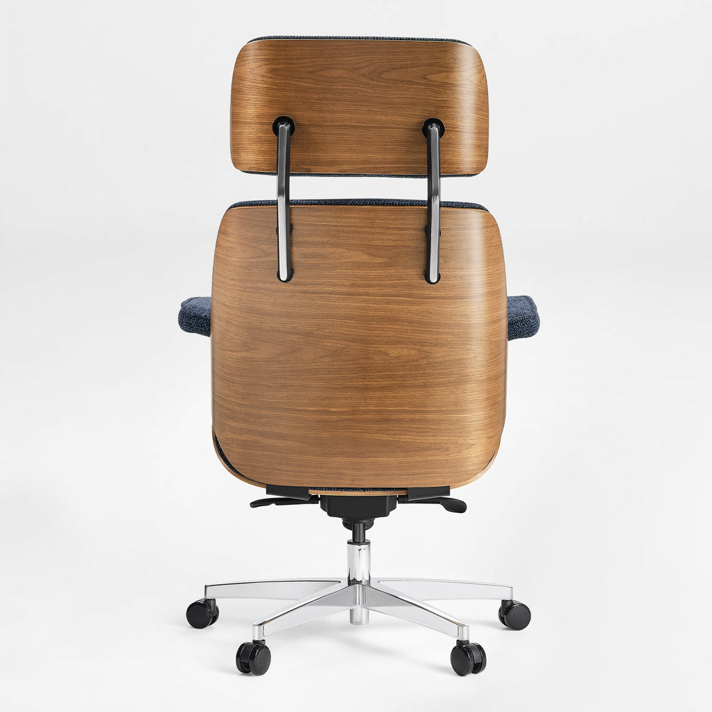 Genuine Leather Executive Office Chair - Classic Ergonomic Design