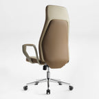 Faux Leather Executive Ergonomic Office Chair - Contoured Spine Support