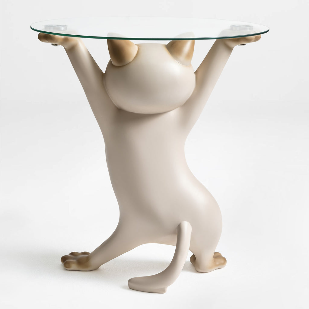 23''H, Enchanting Cat Side Table