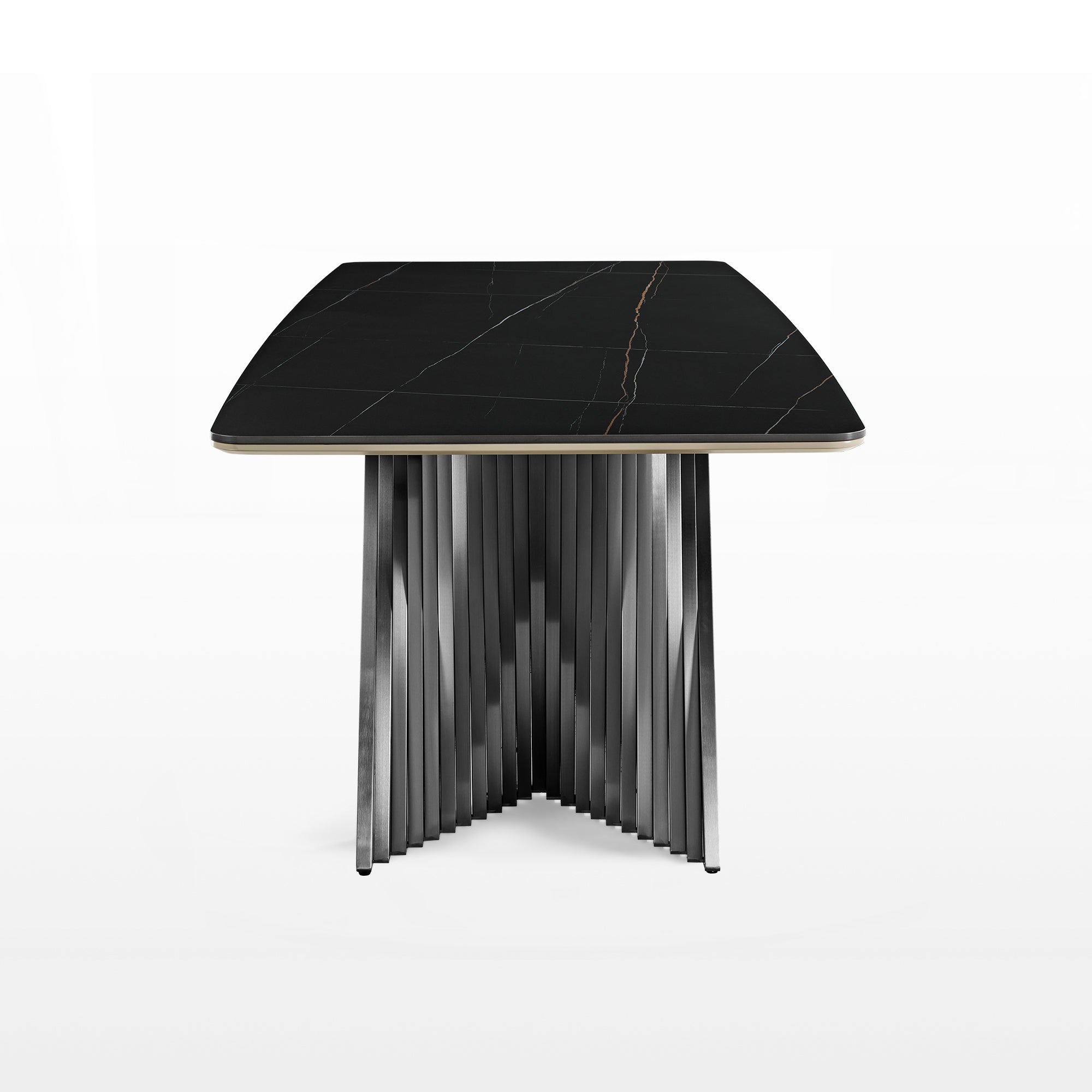 Rectangular Dining Table with Bench, Natural Wood