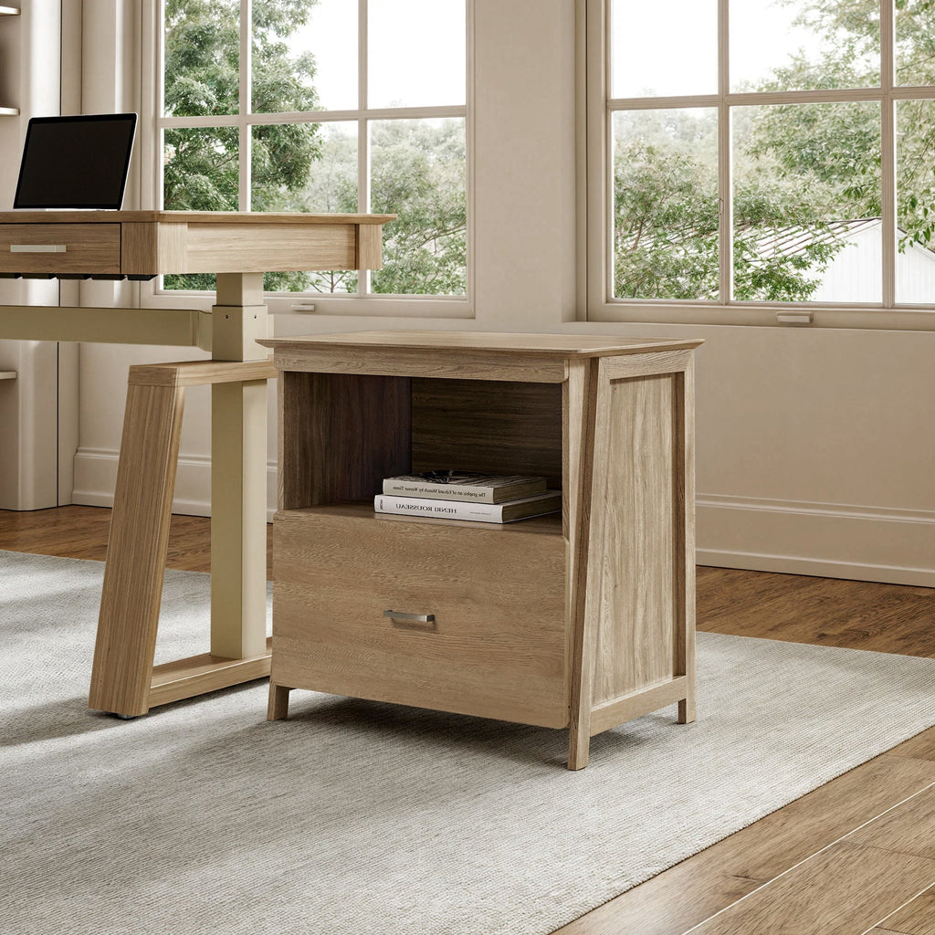 29'' Display File Storage Cabinet, Oak
