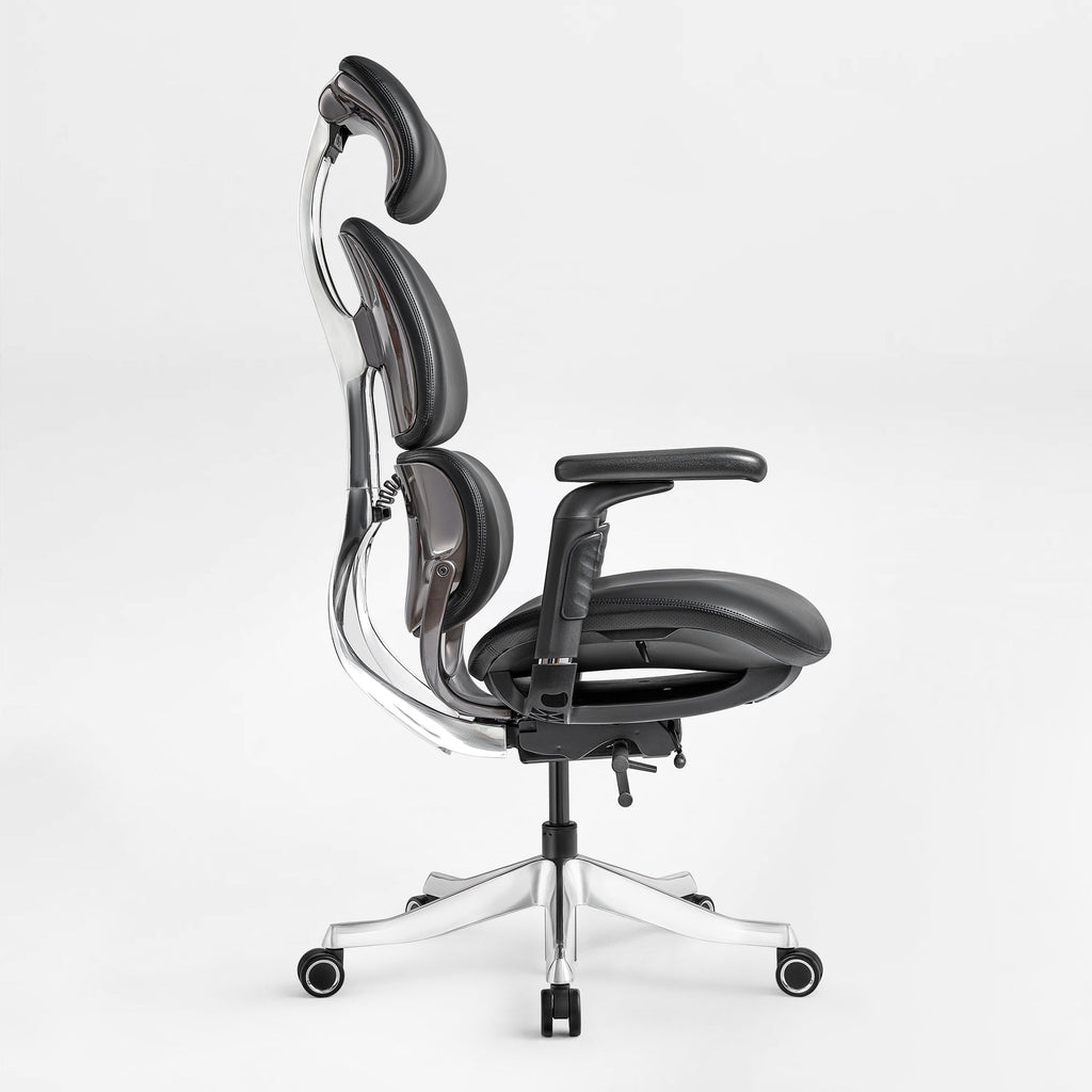 Ergonomic Executive Office Chair - PU Leather 4D Armrests Self-Adapting