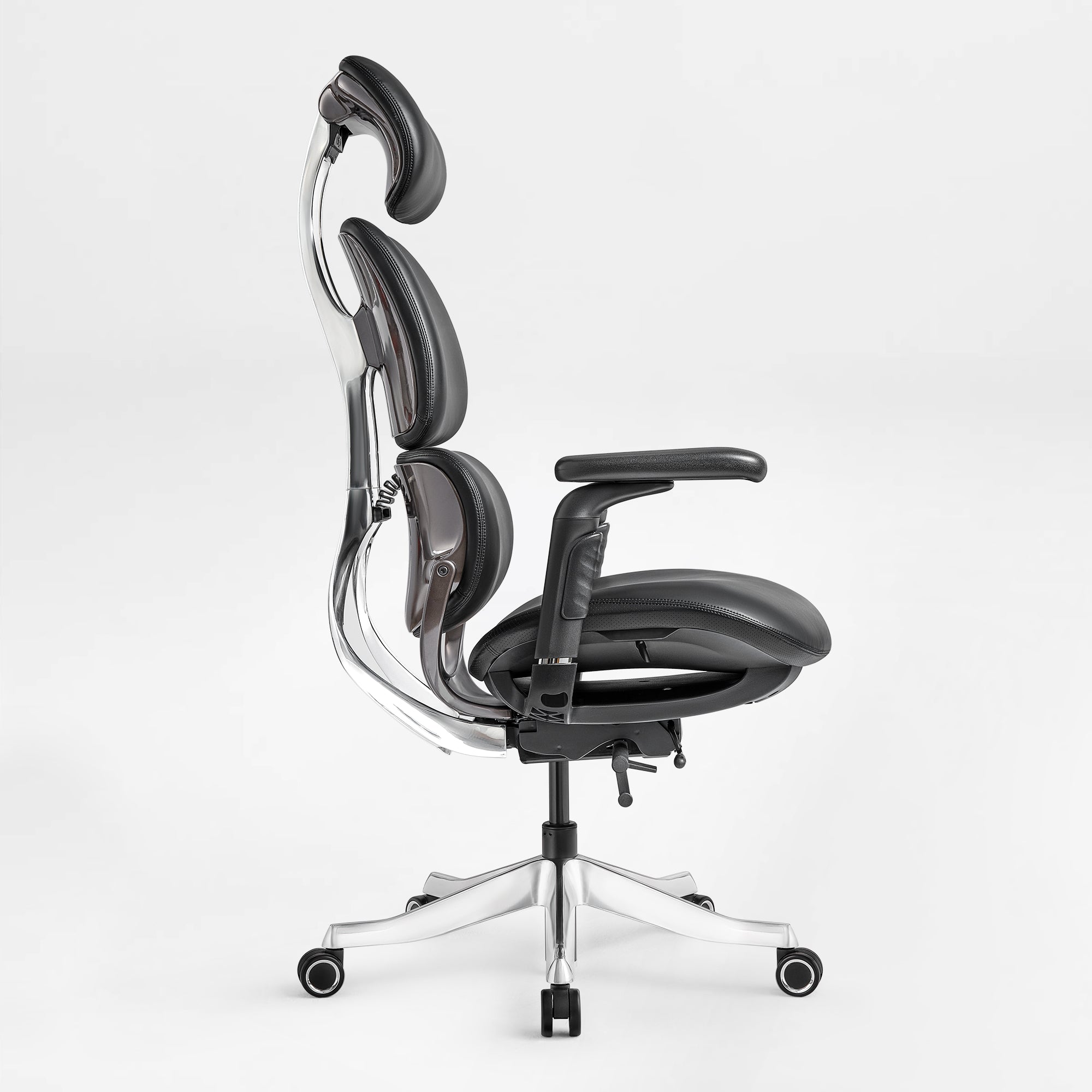 Ergonomic Executive Office Chair - PU Leather 4D Armrests Self-Adapting