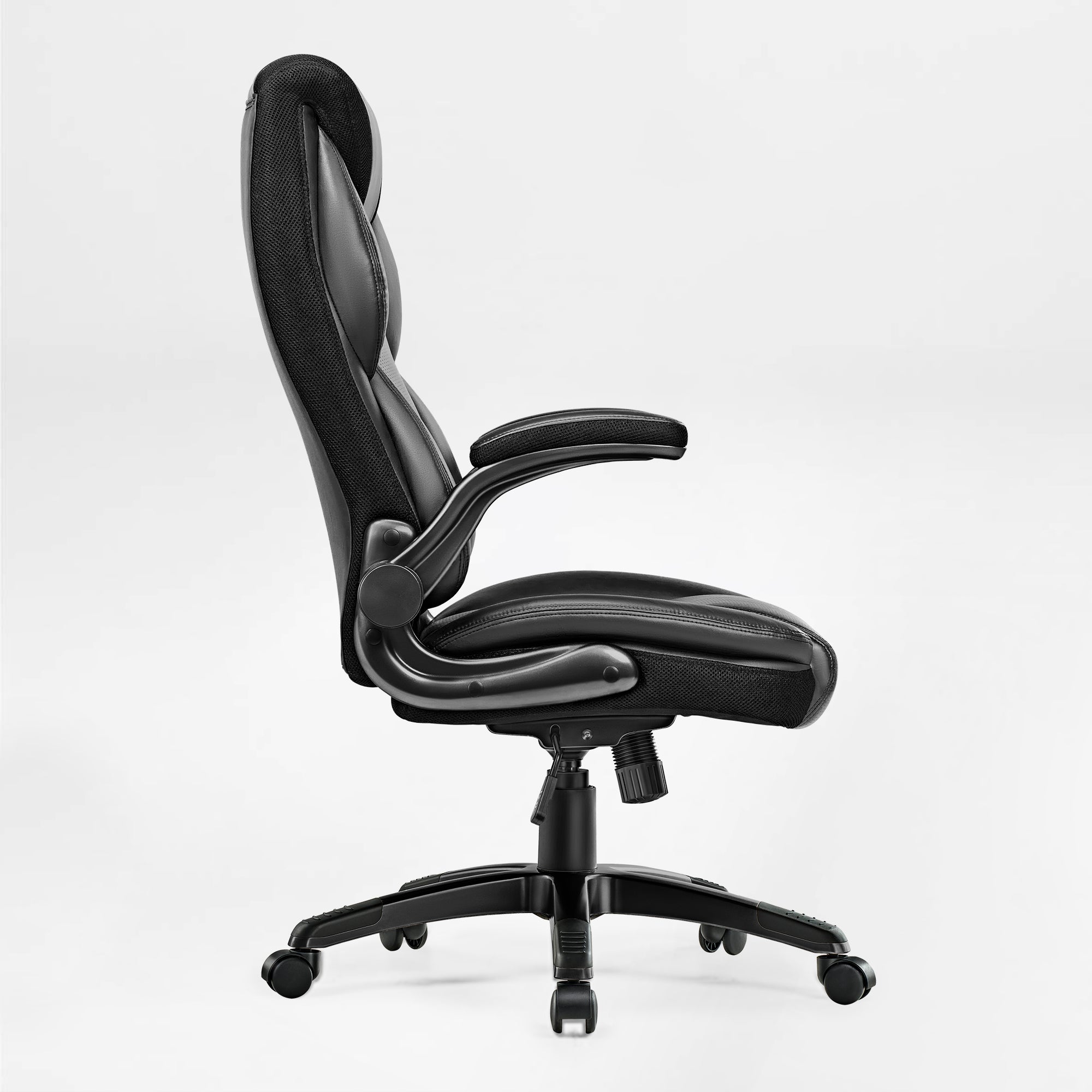 Faux Leather Home Office Chair - Ergonomic Cream
