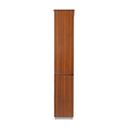 72'' Storage Bookcase with Glass Doors, Drawers and Shelves, Walnut