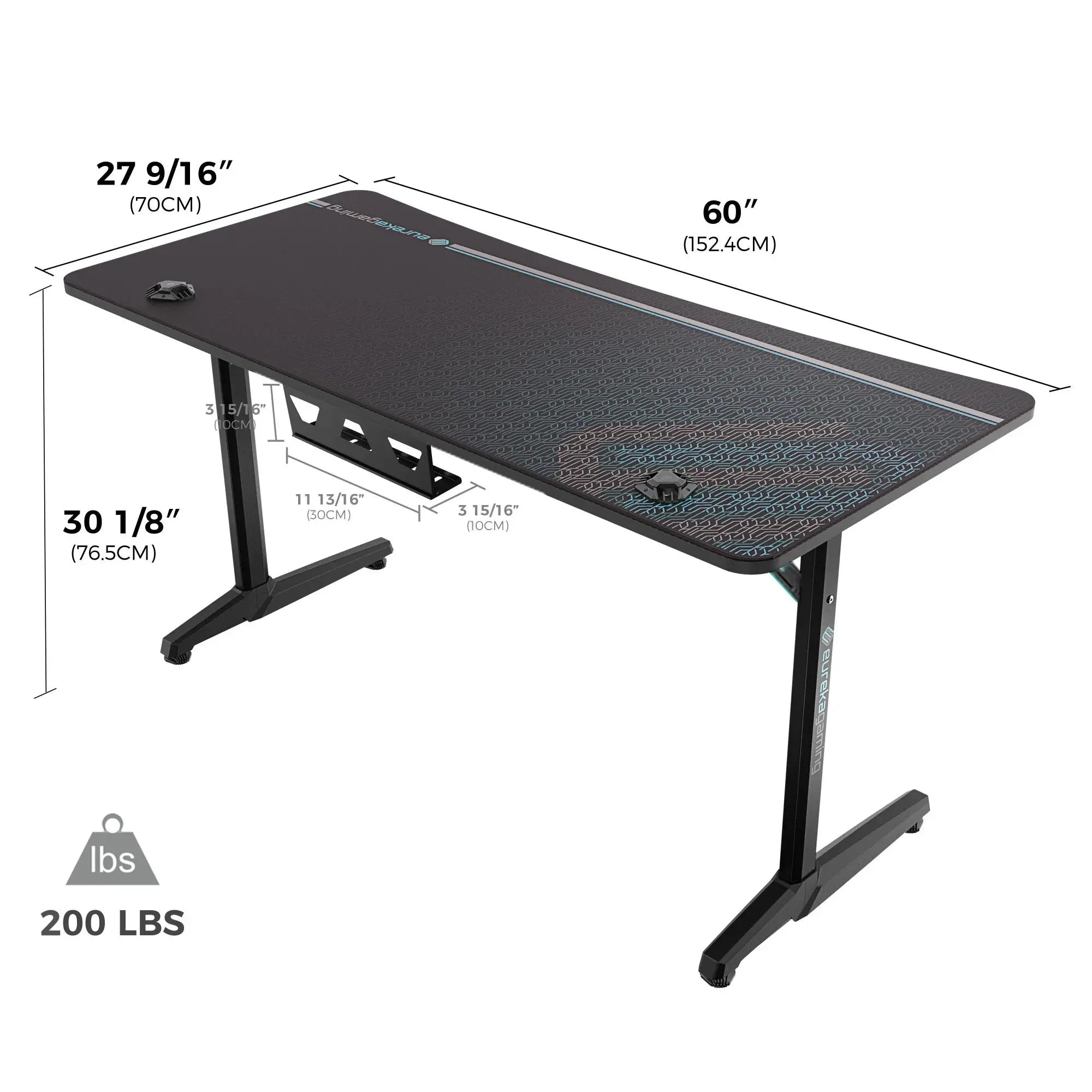 Full-Surface Mousepad Gaming Desk (60x27)