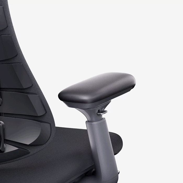 Dynamic Ergonomic Office Chair with Chip-Controlled Adaptive Backrest