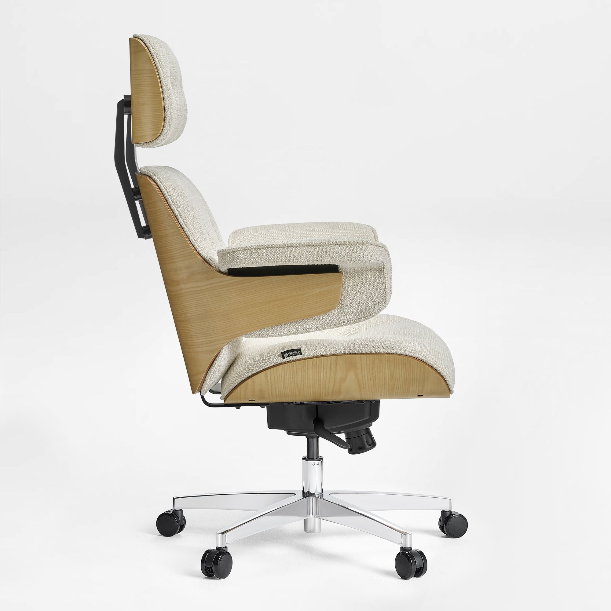 Genuine Leather Executive Office Chair - Classic Ergonomic Design